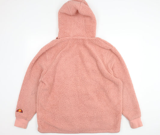 Ellesse Women’s Pink Pullover Hoodie M with Logo