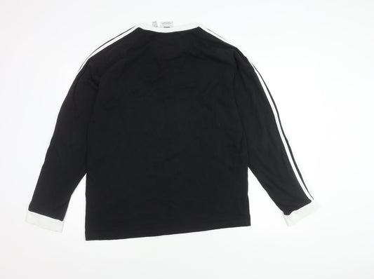 adidas Men's Black Long Sleeve T-Shirt XL