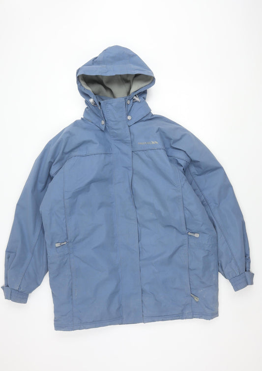 Trespass Women's Blue Parka Jacket Size 16