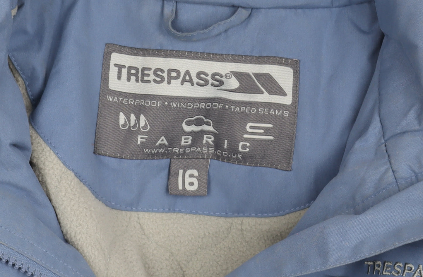Trespass Women's Blue Parka Jacket Size 16