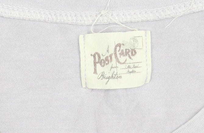 Additional view of A Postcard from Brighton Sleeveless Top, Purple, Crew Neck, Women