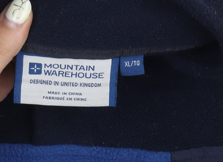 Mountain Warehouse Men's Blue Fleece Pullover XL