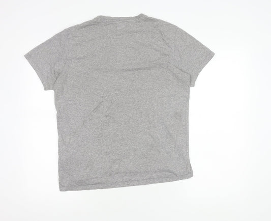 Levi's Unisex Grey Cotton T-Shirt M Casual Regular Fit