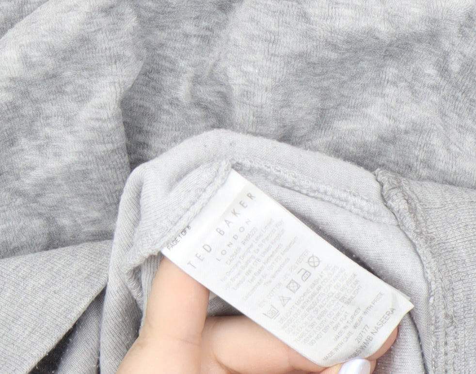 Ted Baker Women's Grey Pullover Sweatshirt Size 4