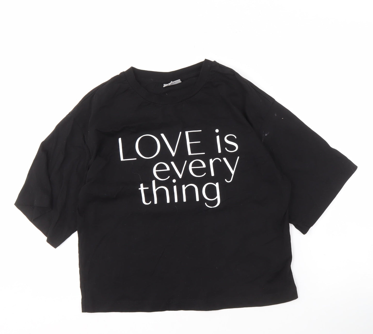 Oliver Bonas Women's Black Size 6 Basic T-Shirt