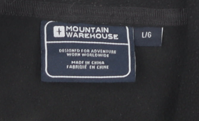 Mountain Warehouse Men's Black Fleece Jacket