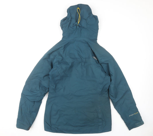 The North Face Women's Blue Puffer Jacket S Hooded