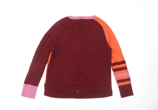 White Stuff Women's Multicoloured Knit Jumper Size 14