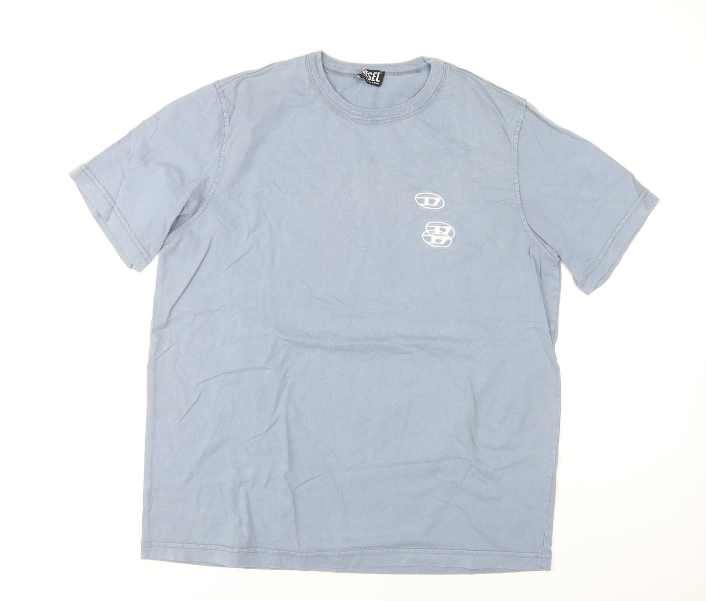 Diesel Men’s Blue Medium Cotton T-Shirt