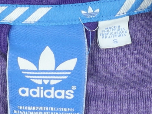 Adidas Men's Purple Full Zip Hoodie, Size S