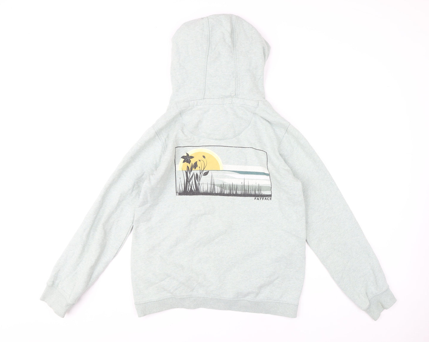 FatFace Women's Grey Pullover Hoodie, Size S