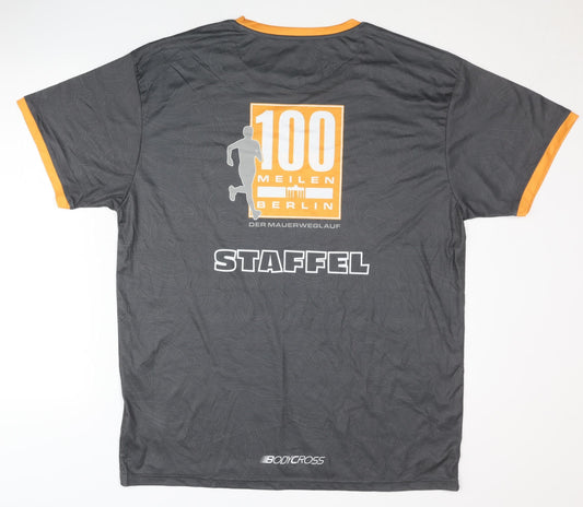Bodycross 100 Meilin Berlin Unisex Grey Graphic T-Shirt 2XL, Sports Style