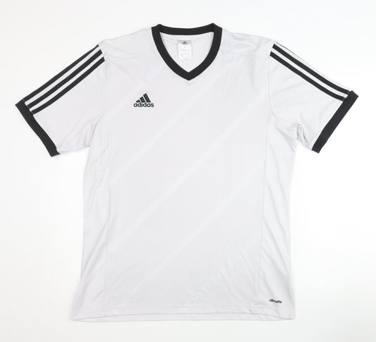 Adidas Men's White L Activewear Jersey T-Shirt