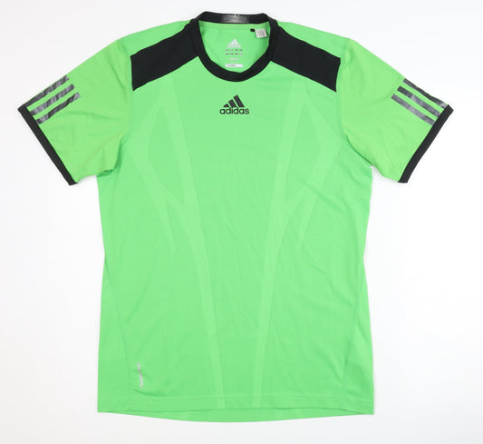 Adidas Men's Green Training T-Shirt - Size S