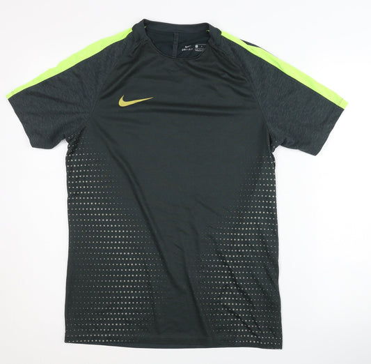 Nike Men Black Training T-Shirt M Quick Dry Sports