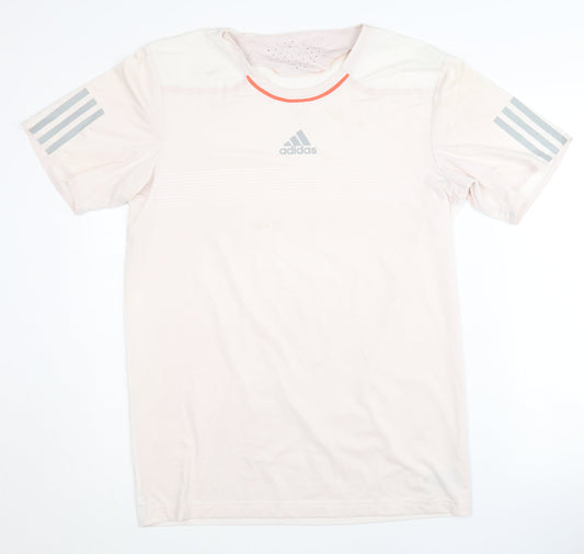 Adidas Men's Ivory Running T-Shirt Size S