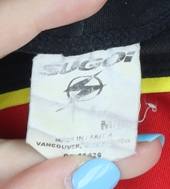 Sugoi Men's Red Colourblock Jersey T-Shirt Size M