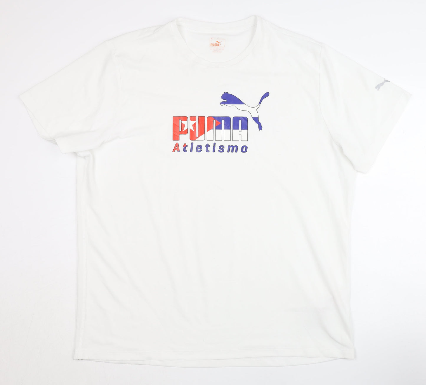 Puma Men's White 2XL Graphic Print T-Shirt