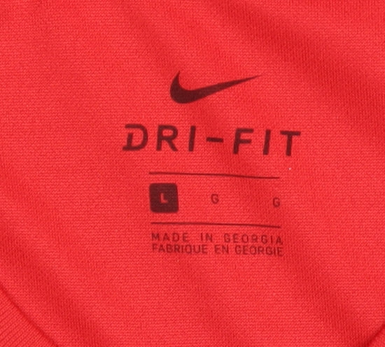 Nike Men's Red Dri-FIT T-Shirt L