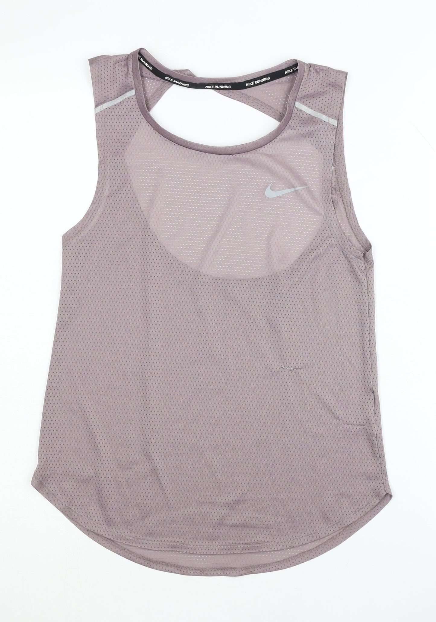 Nike Women's Grey Dri-FIT Tank XS Slim Athletic