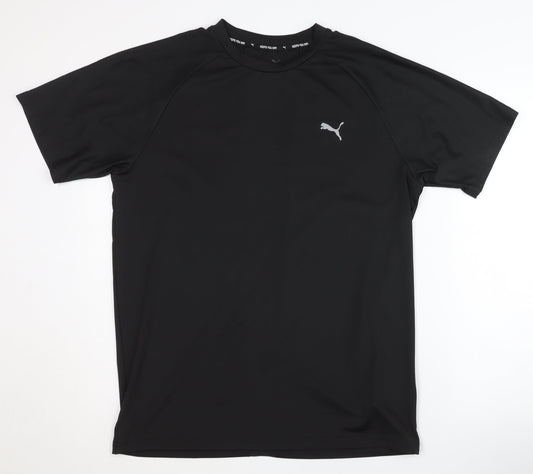 Additional front view of Puma Men's Black Athletic T-Shirt M - Gym & Training