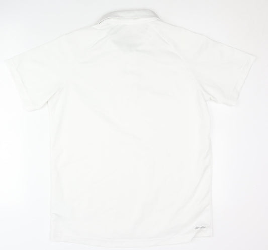 adidas Men's White Polo Shirt - Size M - Activewear