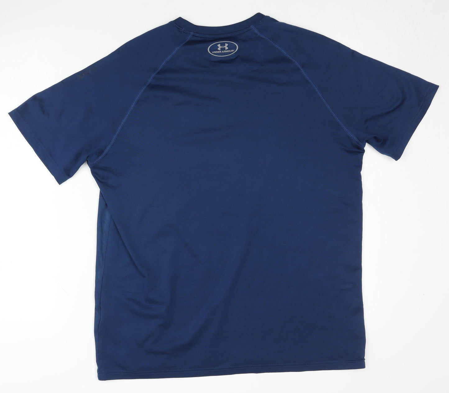 Under Armour Men's Blue T-Shirt Medium Gym Relaxed Fit
