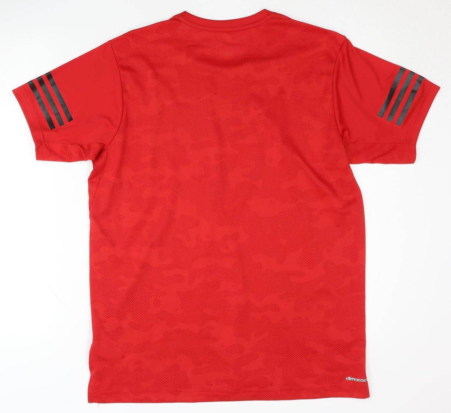 Adidas Men's Red T-Shirt, Size L - Breathable, Gym, Activewear