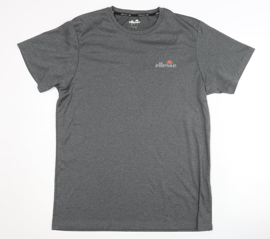 Ellesse Men's Grey T-Shirt L Short Sleeve Activewear