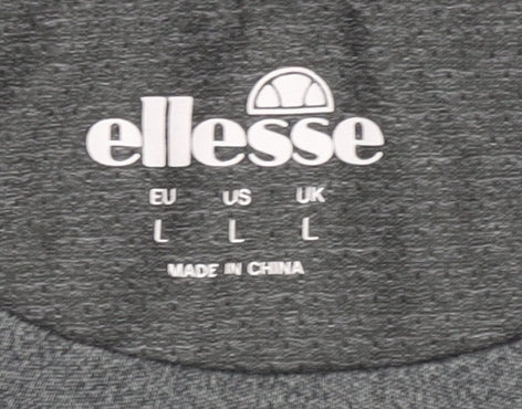 Ellesse Men's Grey T-Shirt L Short Sleeve Activewear