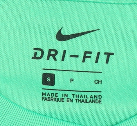 Nike Men's Green Dri-Fit T-Shirt Size S