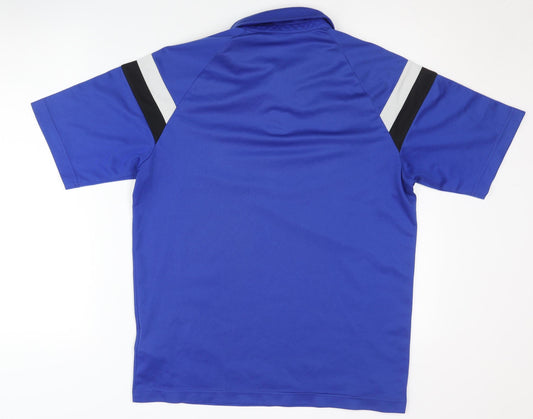 Adidas Men's Blue Polo Shirt L - Moisture Wicking