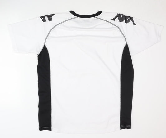 Kappa Men's XL White T-Shirt, Short Sleeve, Crew Neck