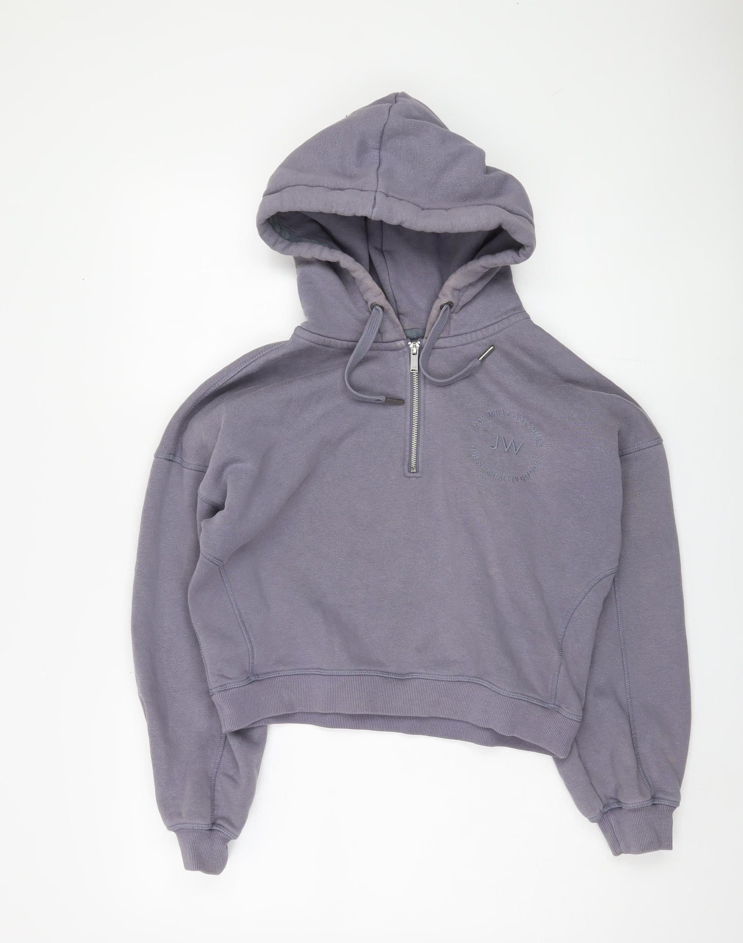 Jack Wills Women's Purple Hoodie, Size 8, Hooded Fleece
