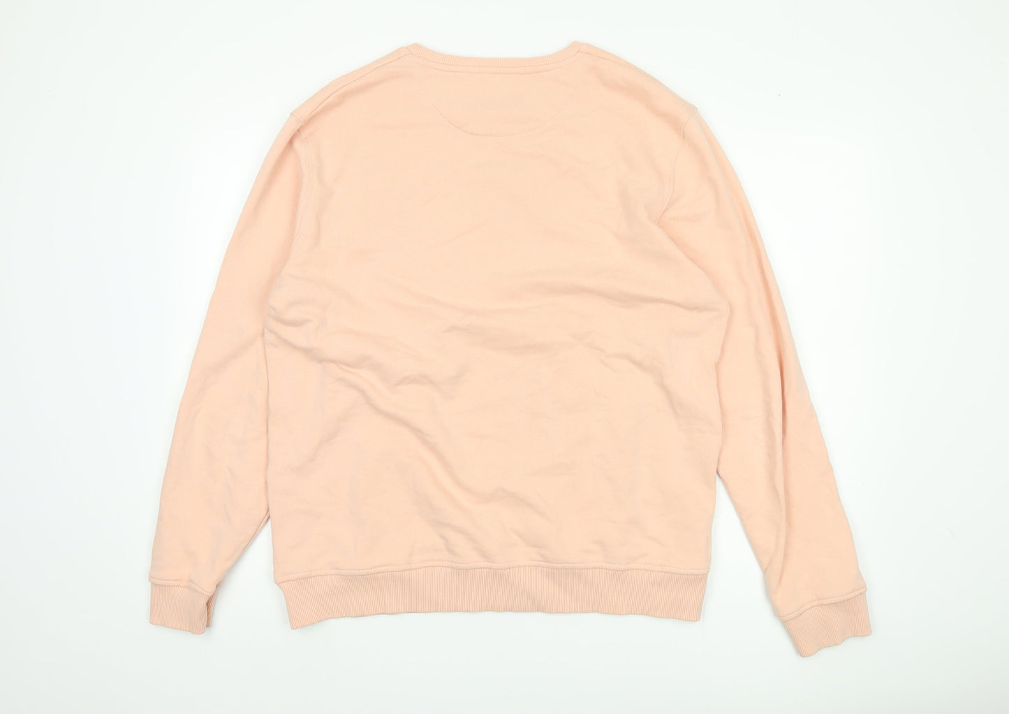 Lyle & Scott Men's Pink XL Pullover Sweatshirt, Logo Accent