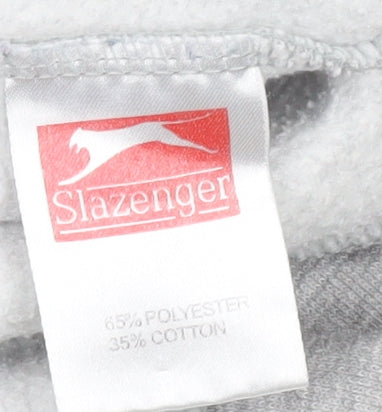 Slazenger Men's Grey Full Zip Hoodie L