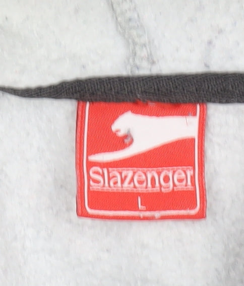 Slazenger Men's Grey Full Zip Hoodie L
