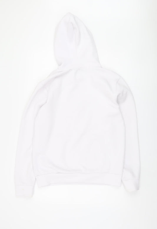 Fila Men's White Pullover Hoodie, M, Logo Accent