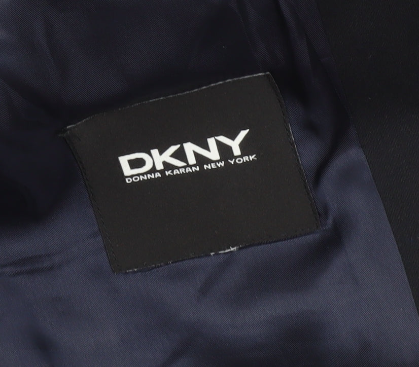 DKNY Men's Dark Blue Blazer 42R Single-Breasted Jacket