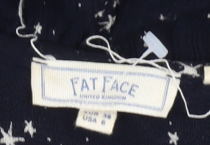 Fat Face Women's Black A-Line Star Dress Size 10
