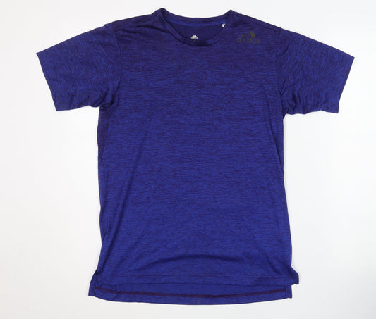 Additional front view of Adidas Men's Blue Climalite T-Shirt, size S