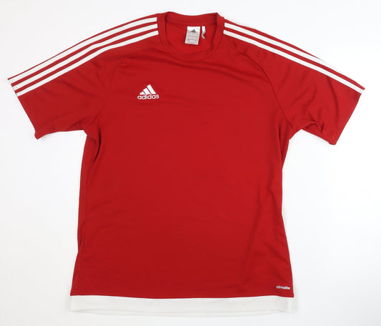 Adidas Men's Red Training T-Shirt L