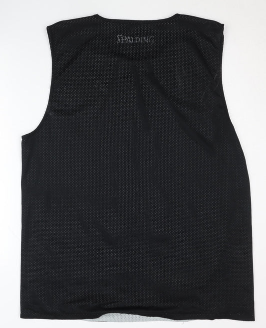 Spalding Men's Black Basketball Jersey XL