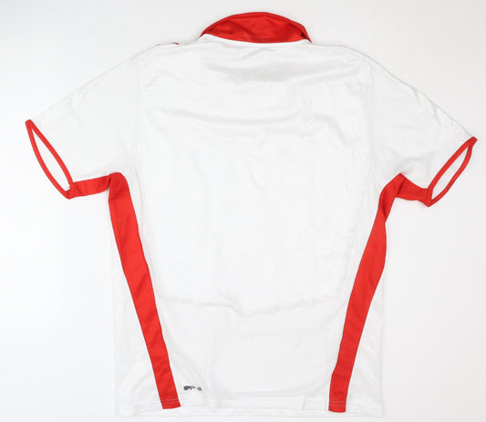 Puma Men's White L Jersey Football T-Shirt