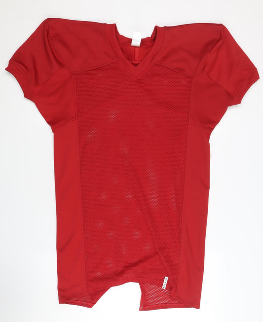 Decathlon Men's Red M Football Jersey T-Shirt