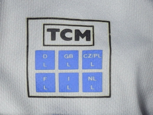 TCM Men's L Grey Cycling Jersey T-Shirt