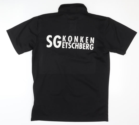 Puma Men's Black Polo Shirt M - Activewear Gym Top