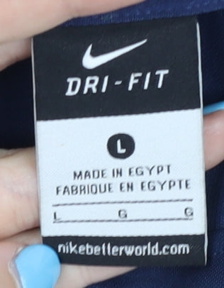 Nike Men’s Blue Dri-FIT Athletic T-Shirt L