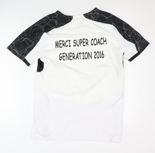 Decathlon Men's White Black Logo T-Shirt S