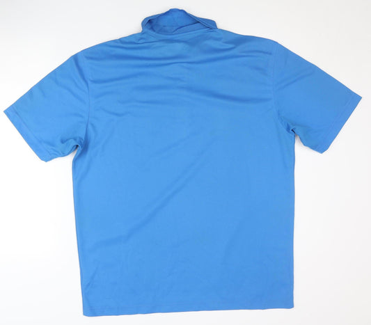 Odlo Men's Blue XL Basic Polo Shirt - Breathable, Polyester